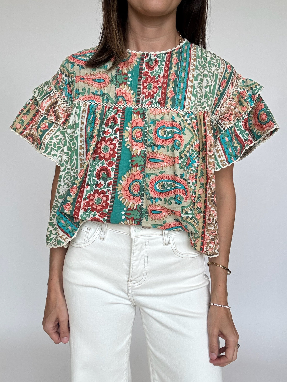 Andie Flutter Sleeve Top