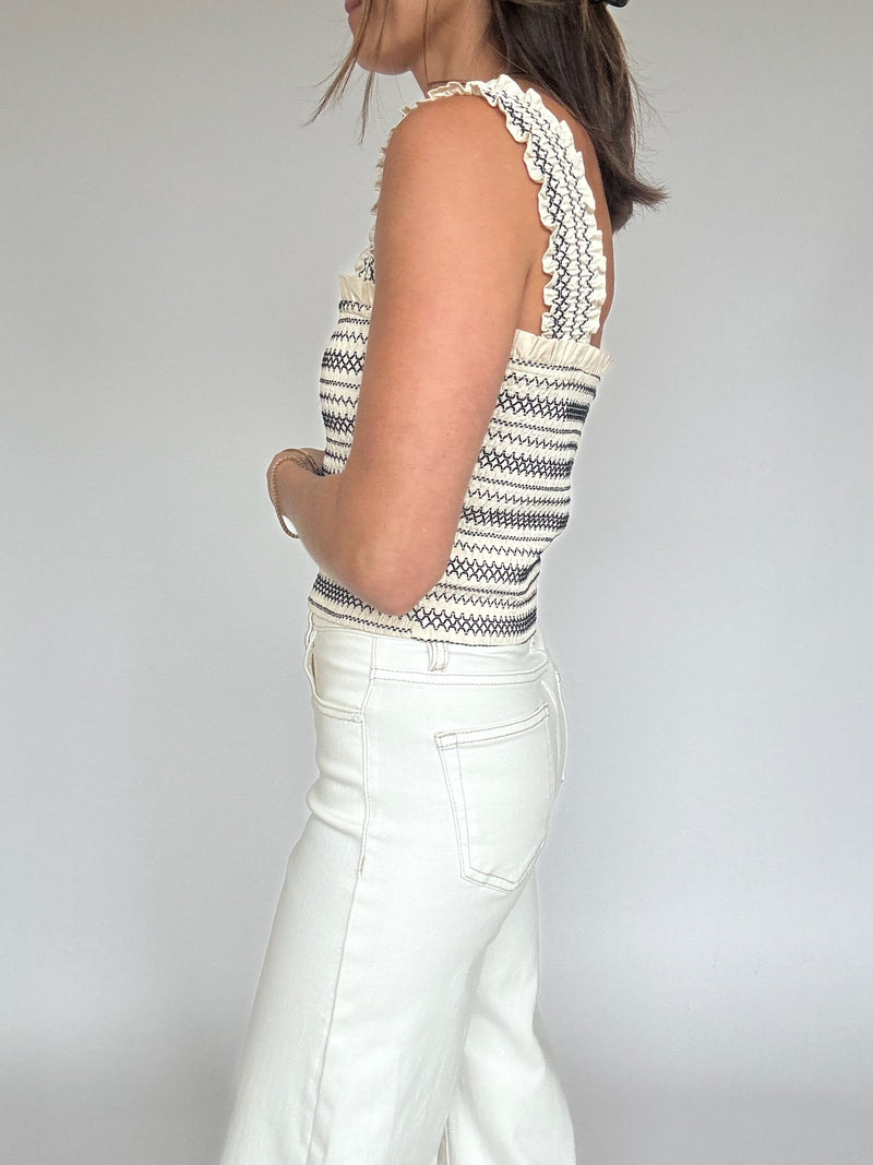 Lollie Smocked Tank