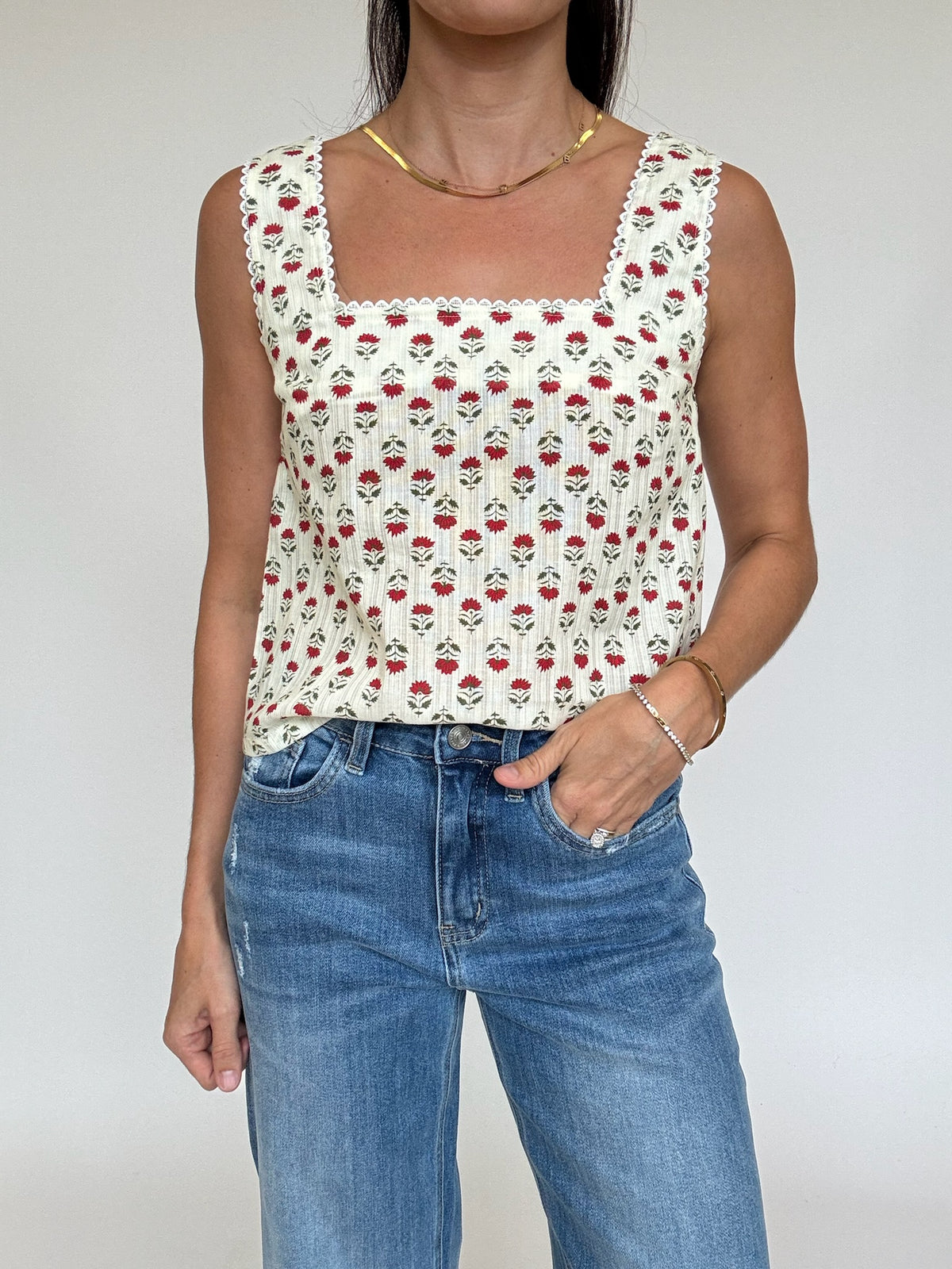 Victoria Block Print Top