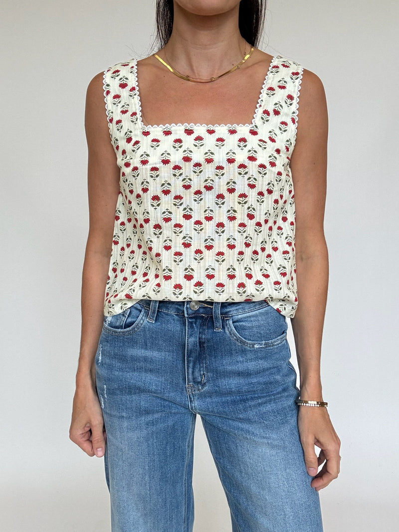 Victoria Block Print Top