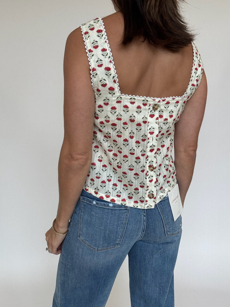 Victoria Block Print Top
