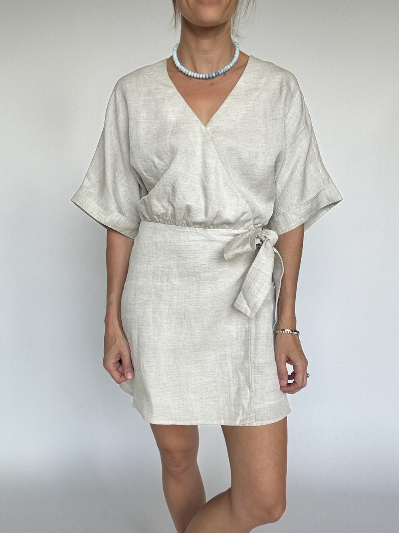 Molly Linen Wrap Dress