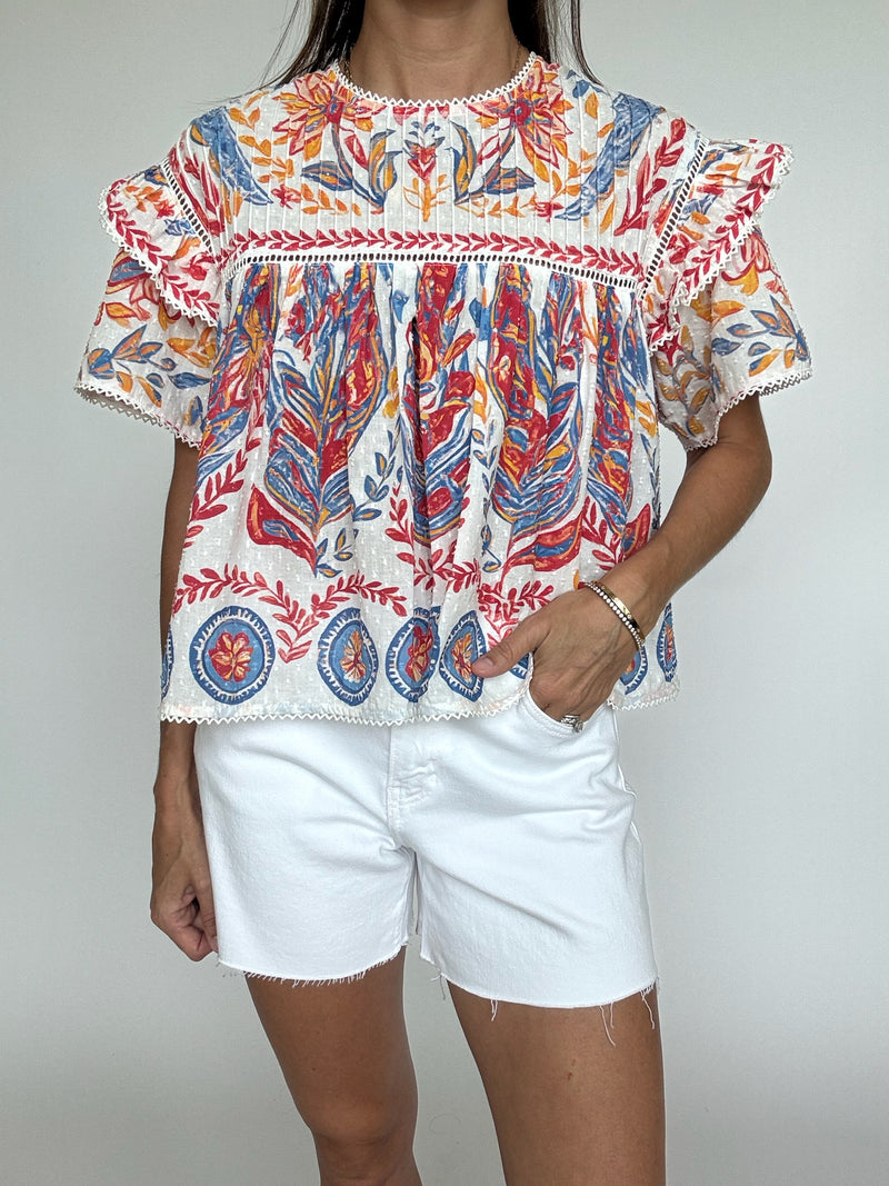 Golden Hour Printed Top
