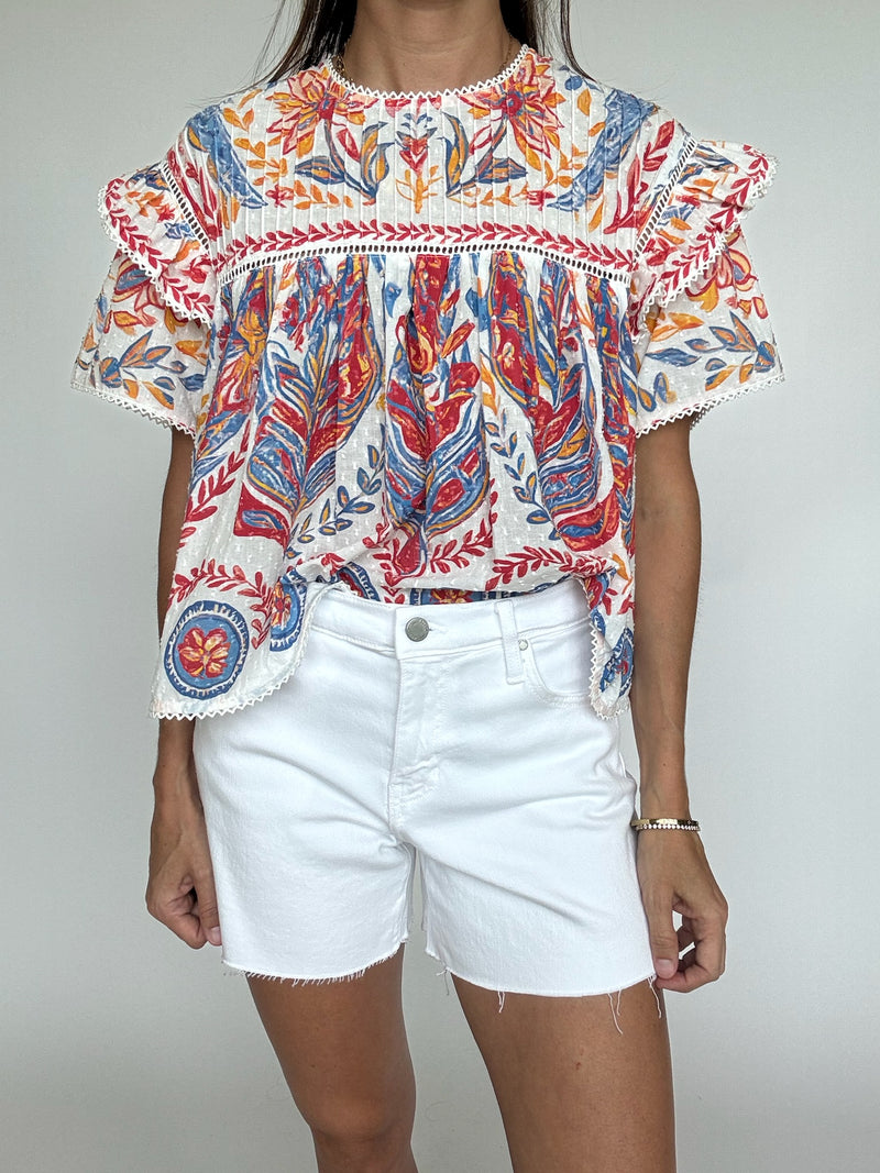 Golden Hour Printed Top