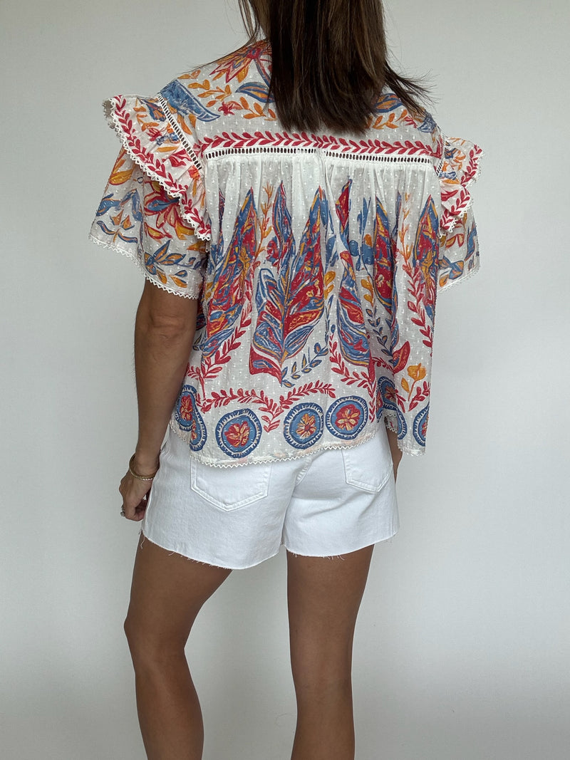 Golden Hour Printed Top