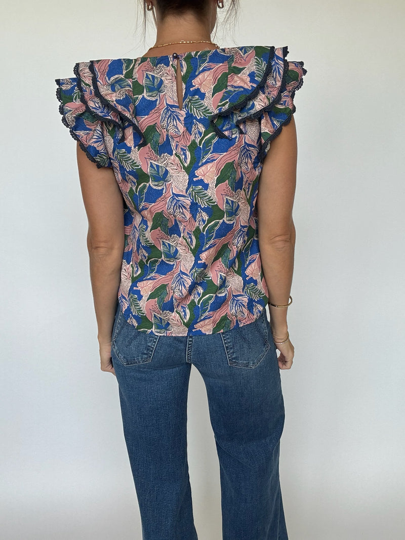 Isla Ruffle Sleeve Top