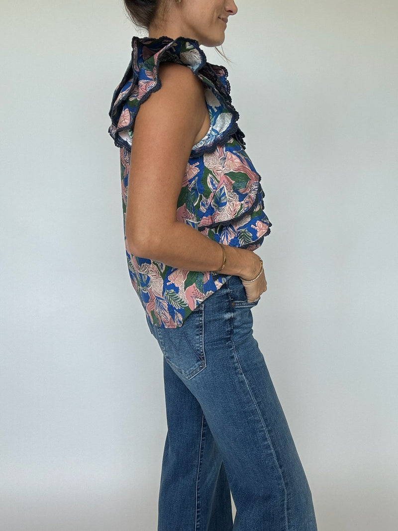 Isla Ruffle Sleeve Top