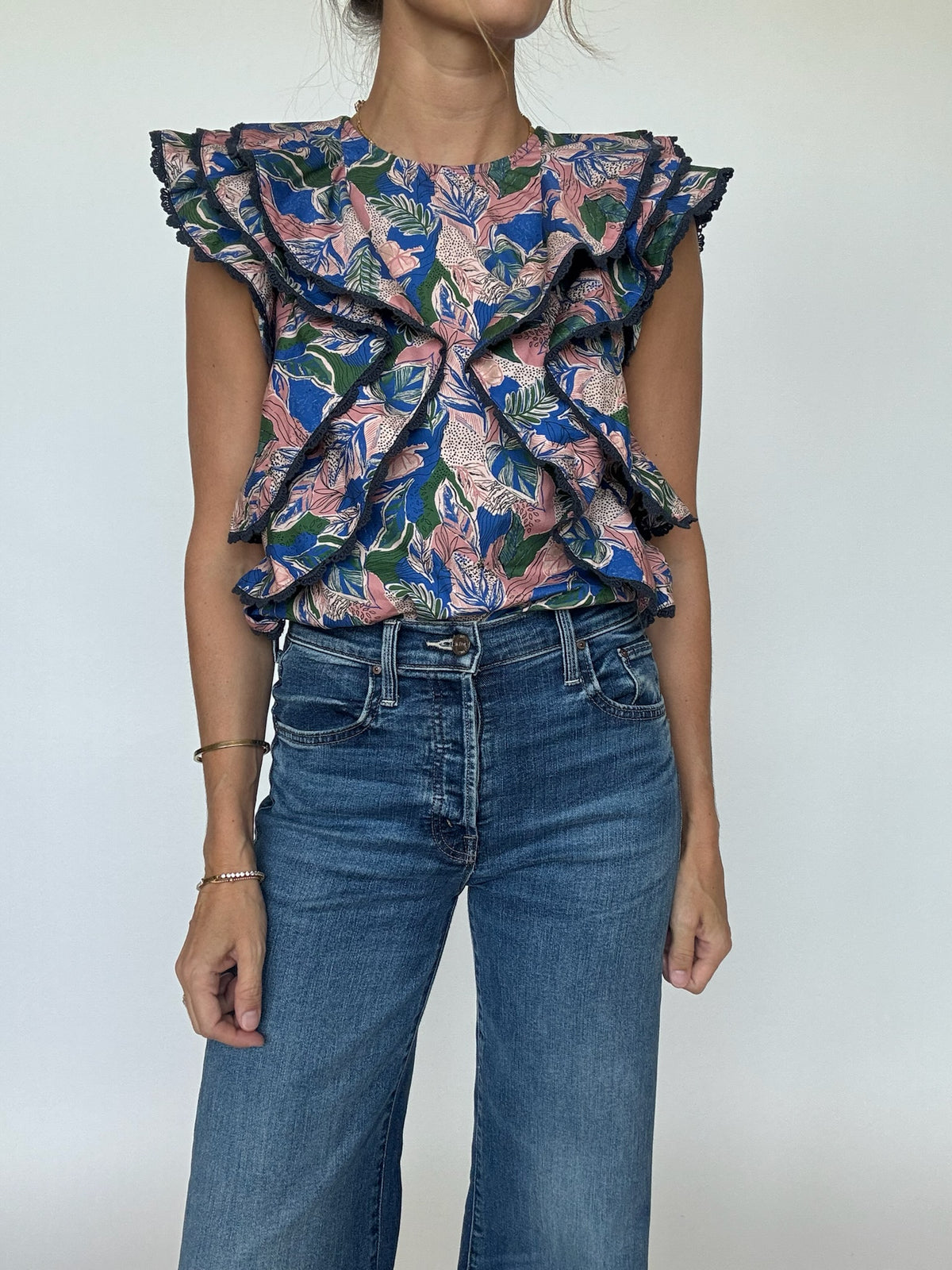 Isla Ruffle Sleeve Top
