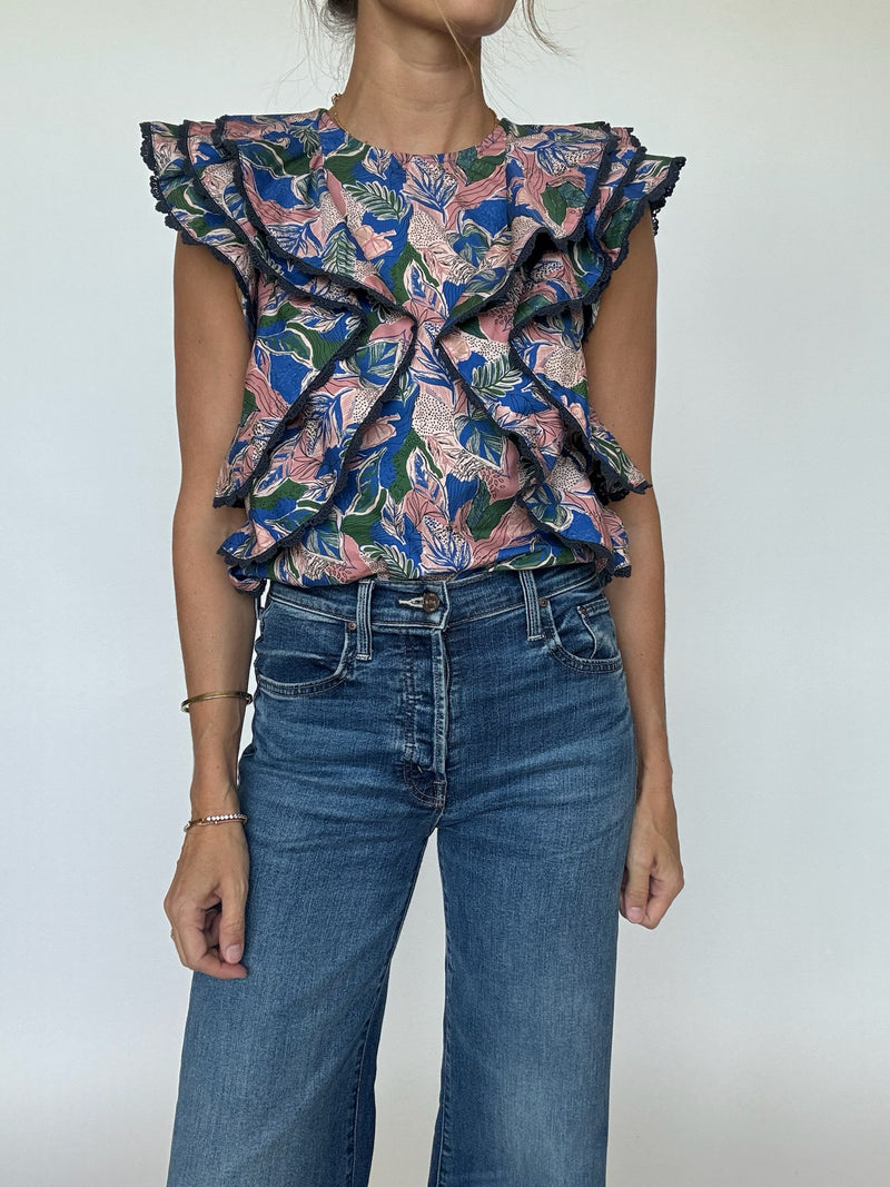 Isla Ruffle Sleeve Top