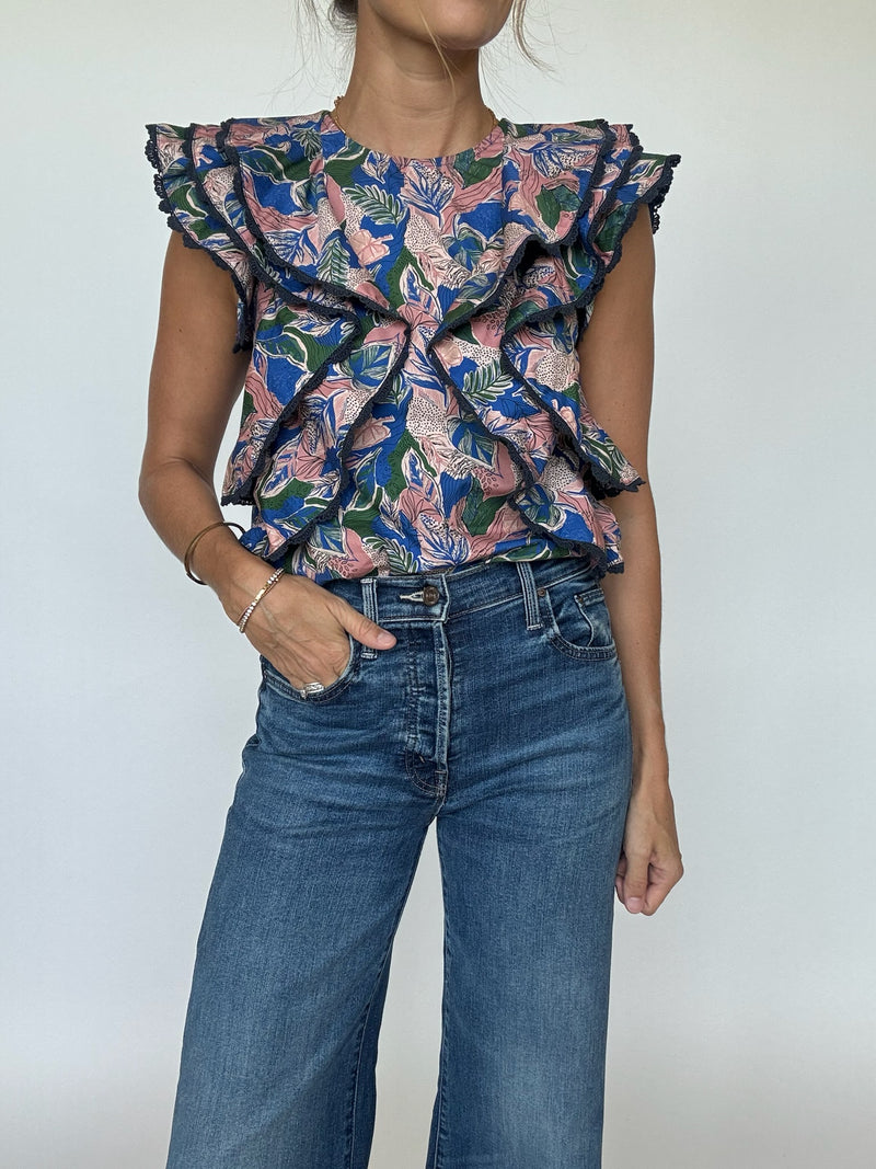 Isla Ruffle Sleeve Top