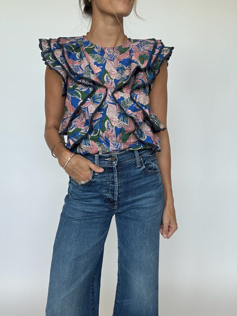 Isla Ruffle Sleeve Top