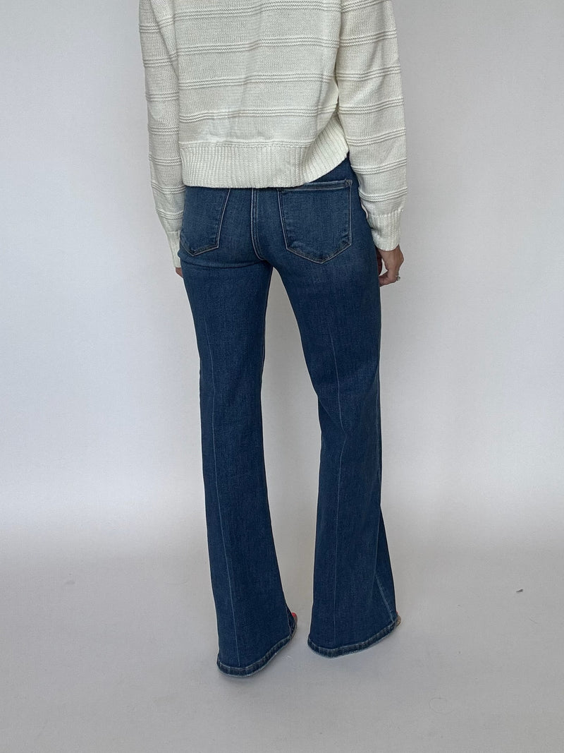 Olivia Dark Wash Flare Jeans