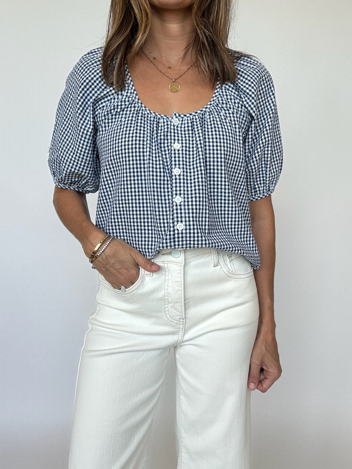 Sylvie Gingham Top