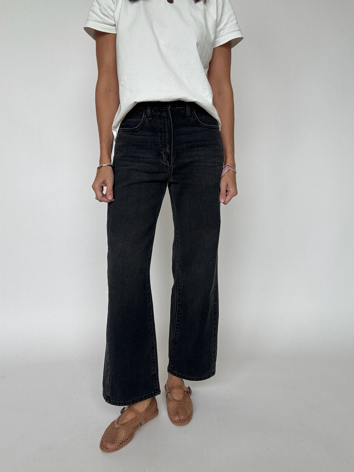 Washed Black Barrel Twist Jean | Just Black Denim