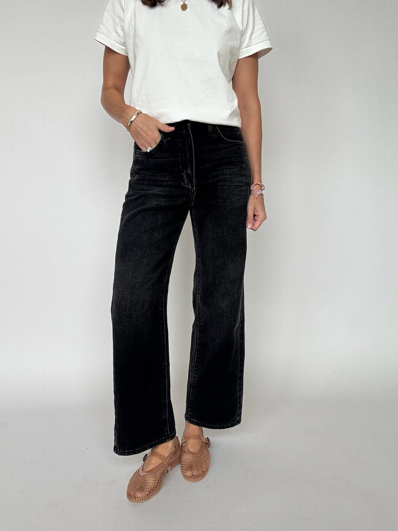 Washed Black Barrel Twist Jean | Just Black Denim