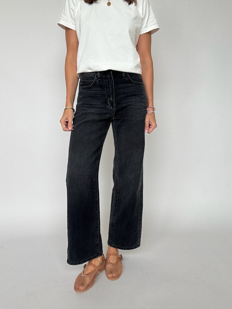 Washed Black Barrel Twist Jean | Just Black Denim