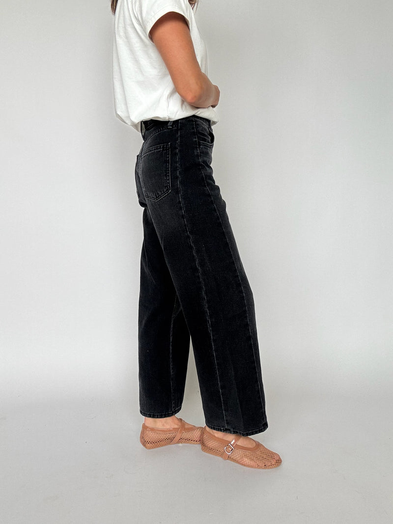 Washed Black Barrel Twist Jean | Just Black Denim