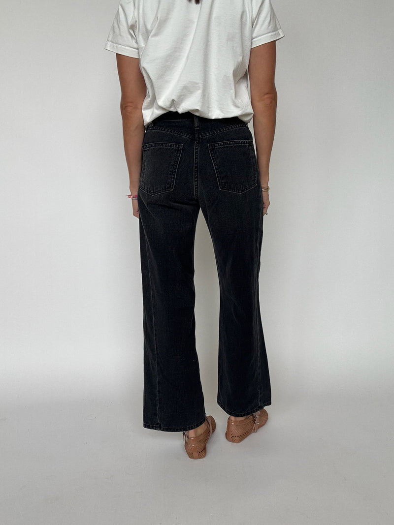 Washed Black Barrel Twist Jean | Just Black Denim