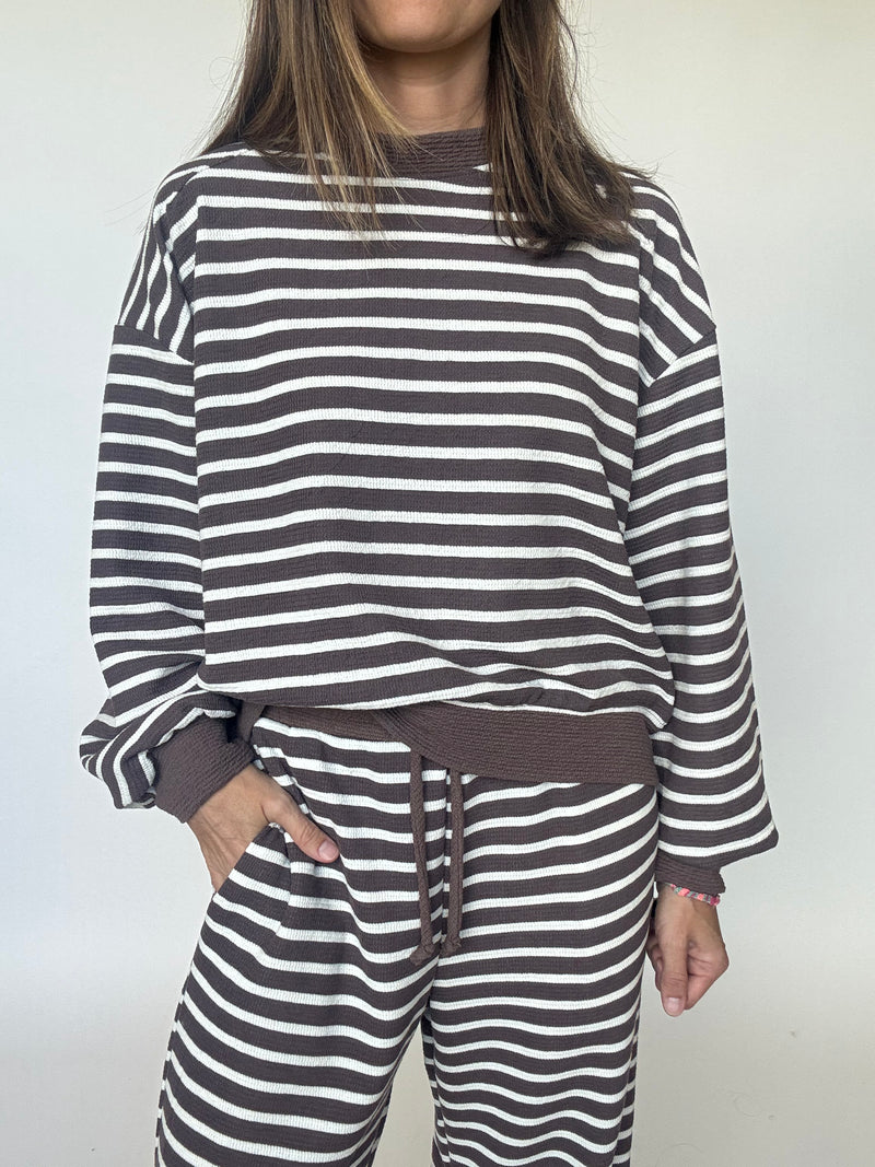 Striped Cloud Knit Top