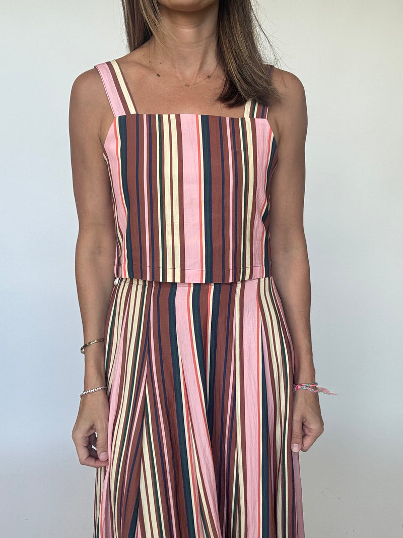 Multi Stripe Back Button Top