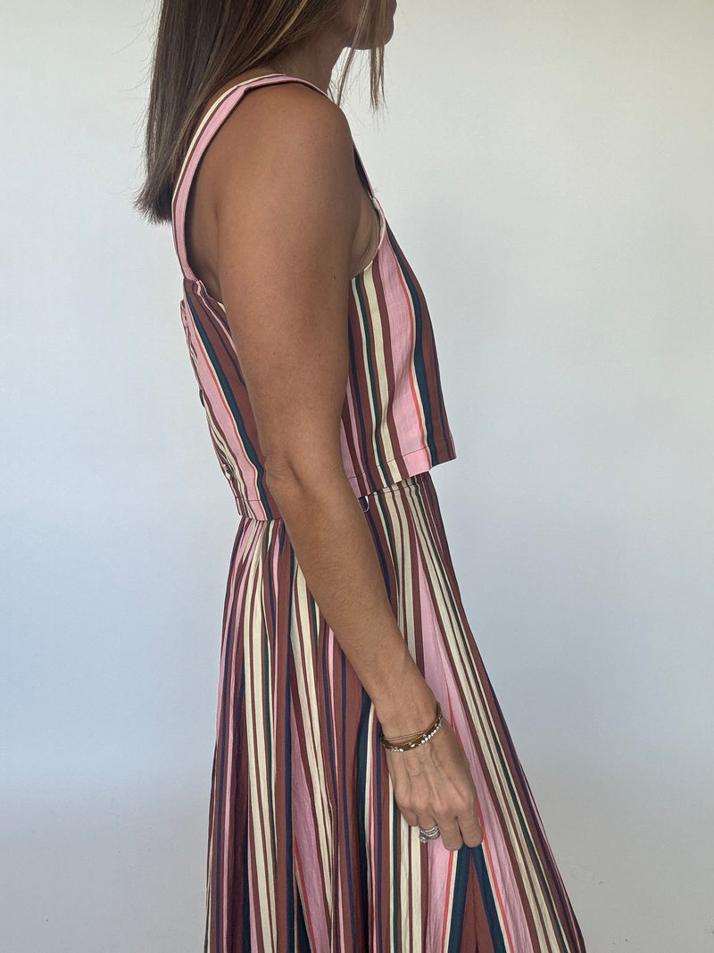 Multi Stripe Back Button Top