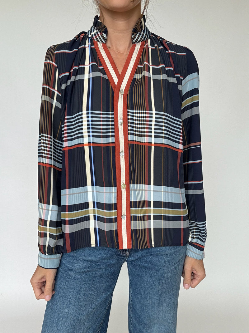 Fall Plaid Blouse | THML
