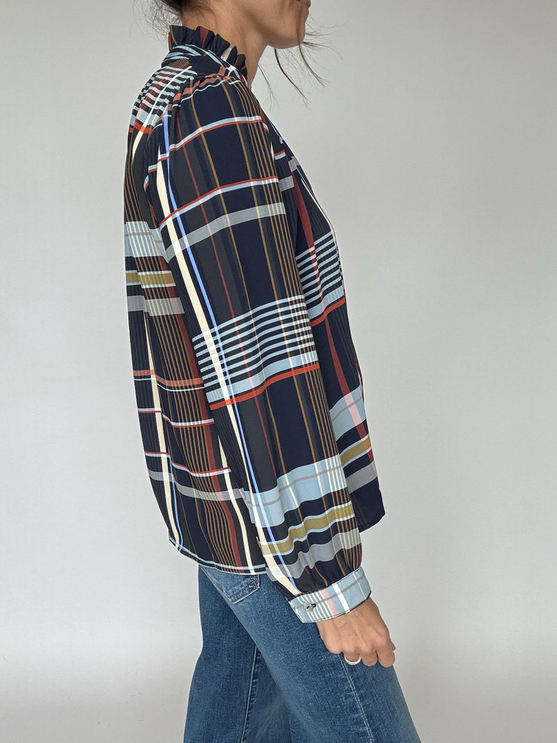 Fall Plaid Blouse | THML