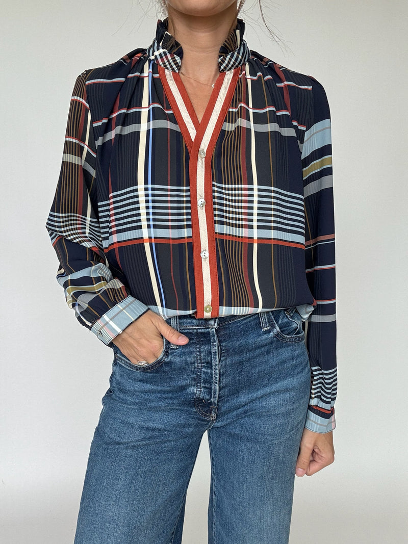 Fall Plaid Blouse | THML