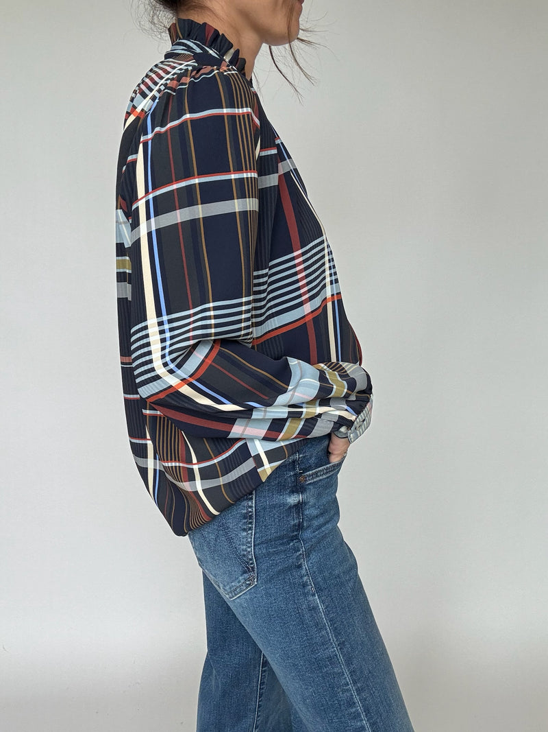 Fall Plaid Blouse | THML