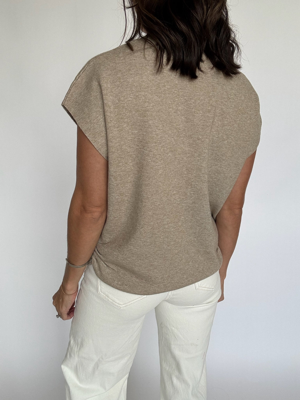 Taupe Sweater Vest