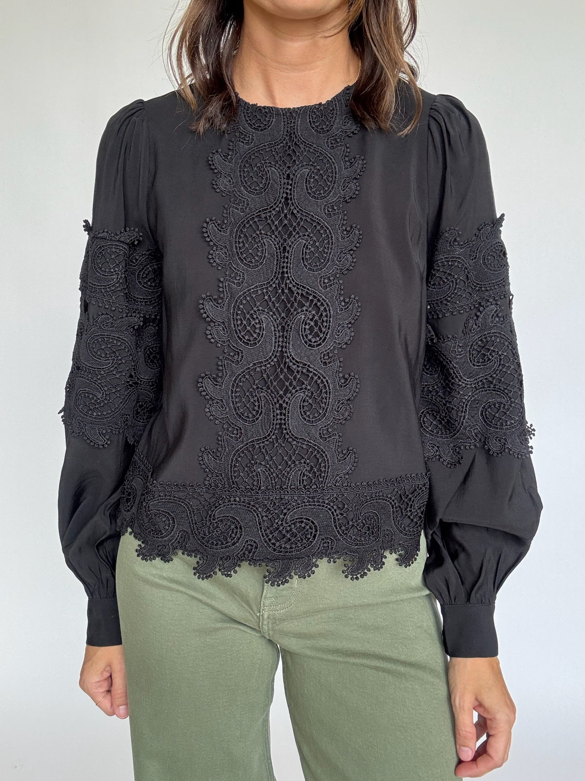 Blair Novelty Lace Blouse | FINAL SALE