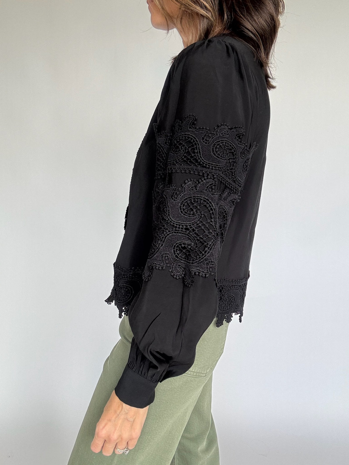 Blair Novelty Lace Blouse | FINAL SALE