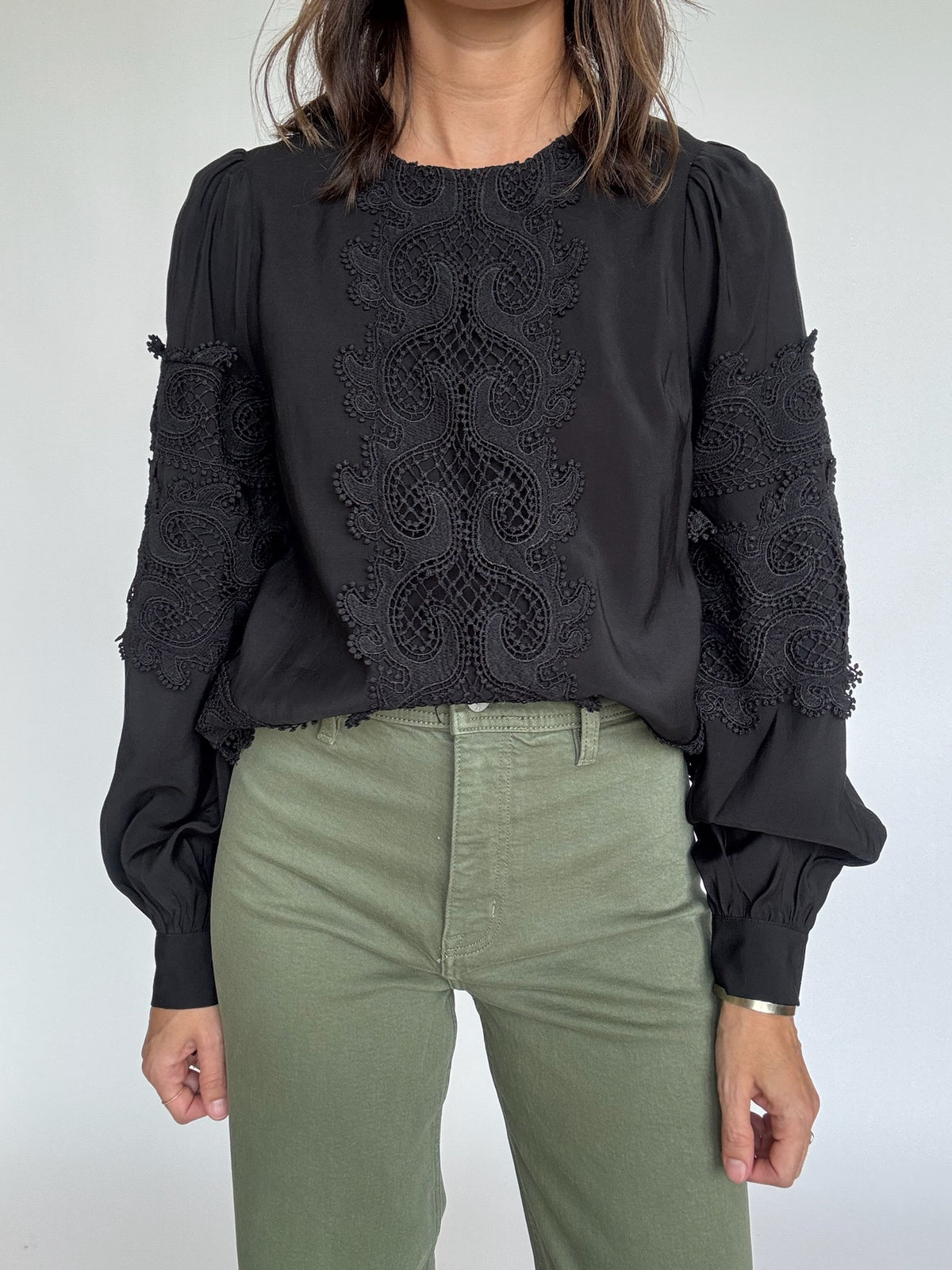 Blair Novelty Lace Blouse | FINAL SALE