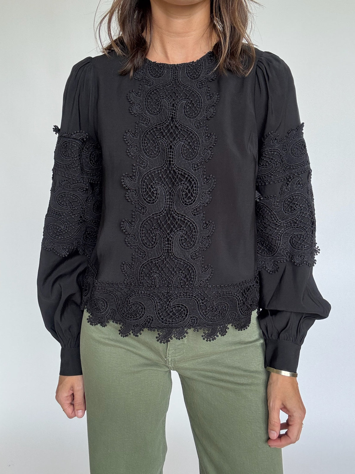 Blair Novelty Lace Blouse | FINAL SALE