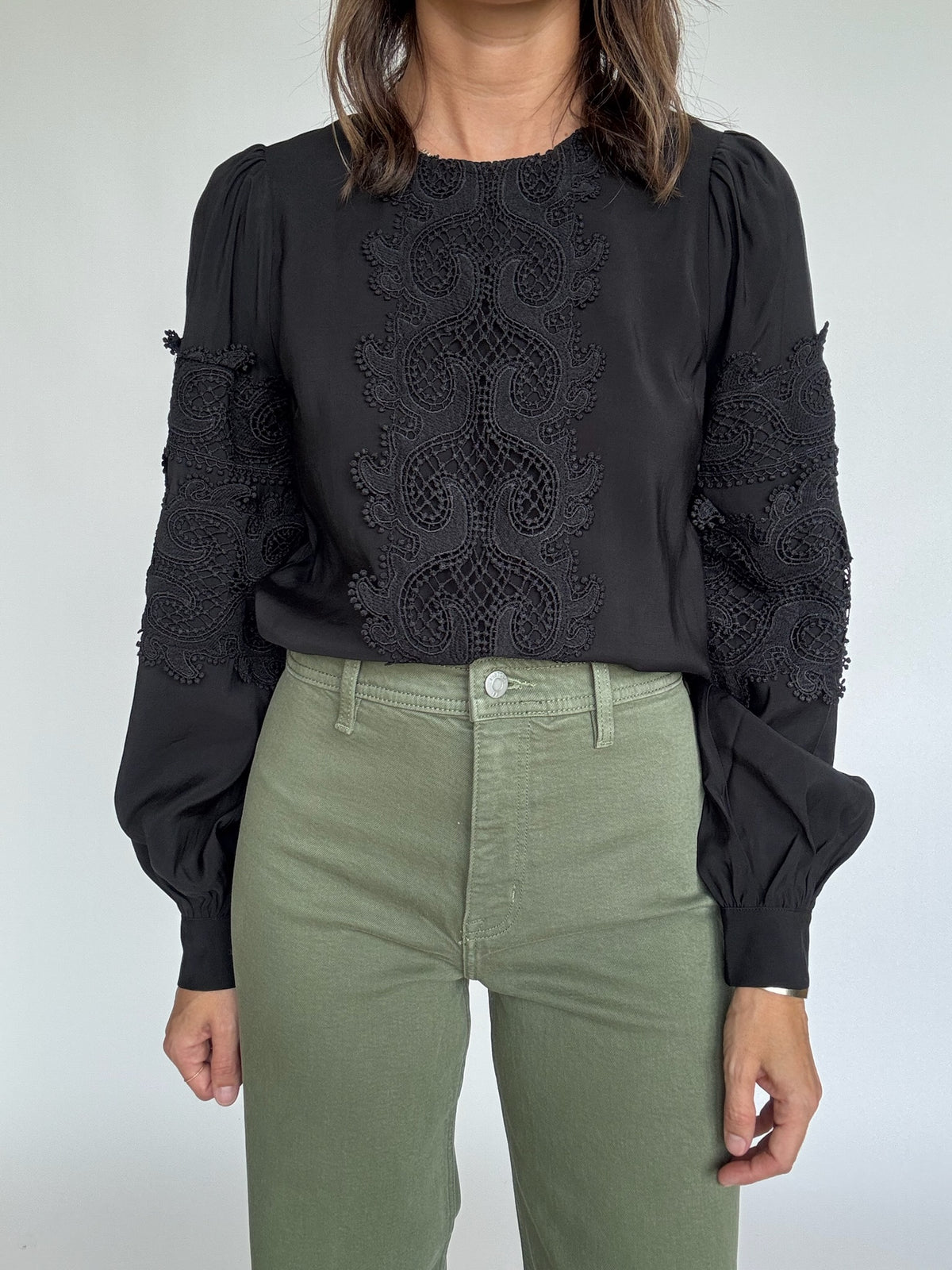 Blair Novelty Lace Blouse | FINAL SALE