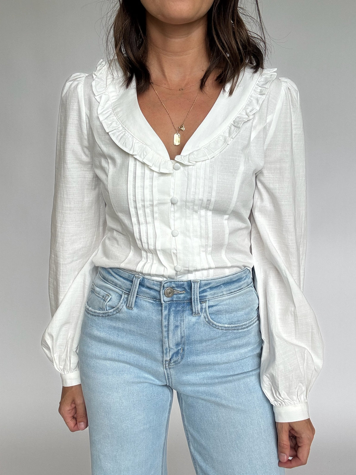 Zuri Button Down Blouse | FINAL SALE
