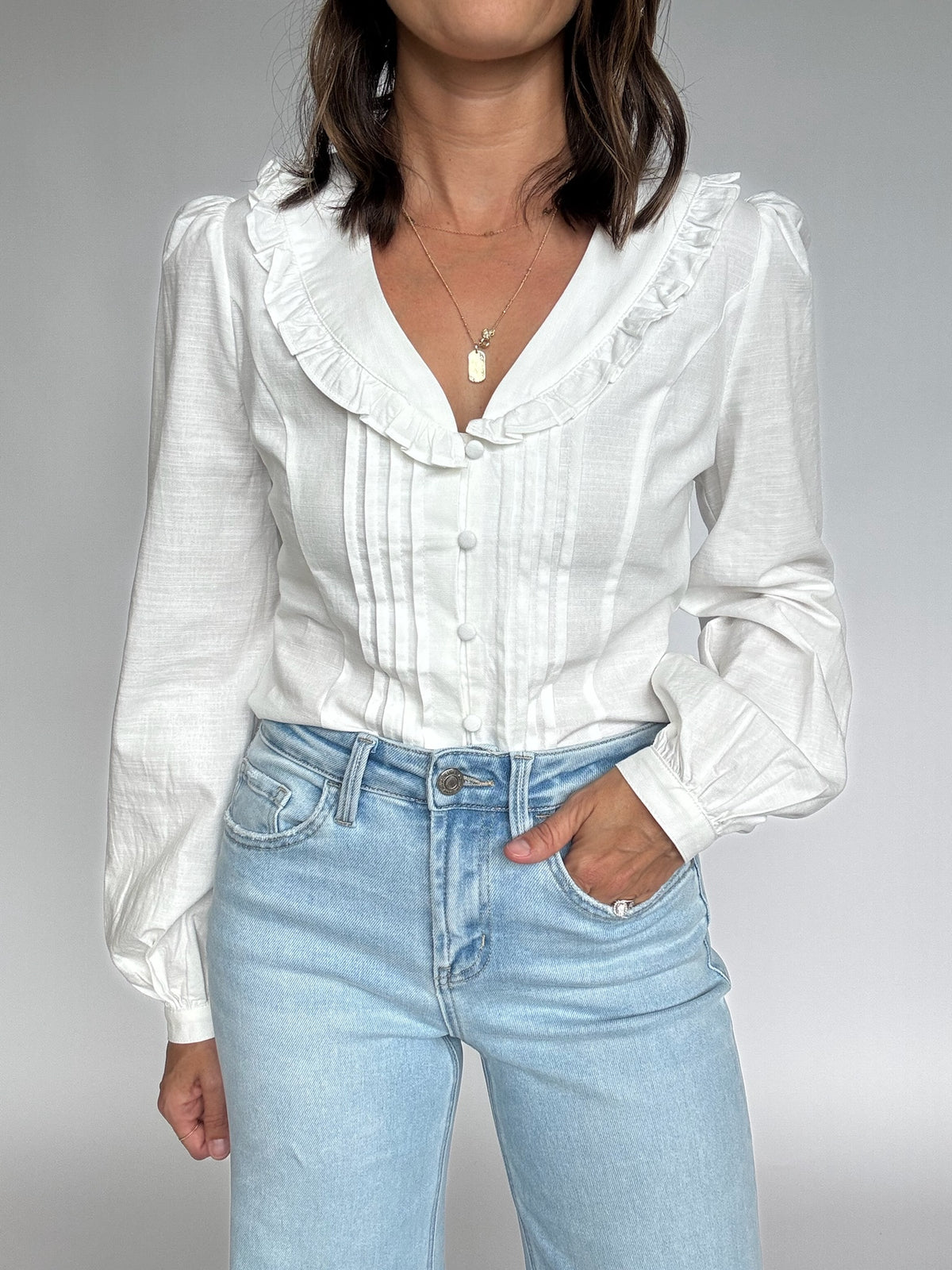 Zuri Button Down Blouse | FINAL SALE