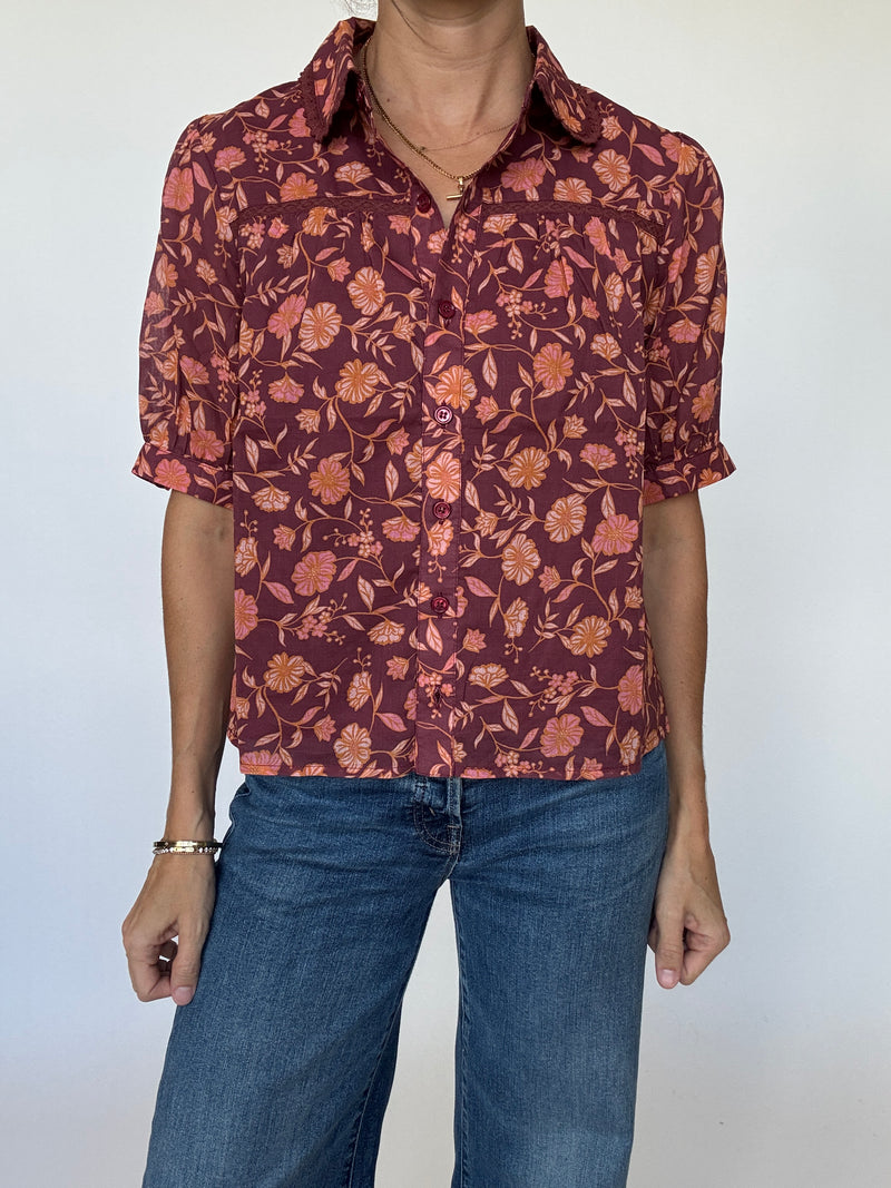 Ember Floral Top