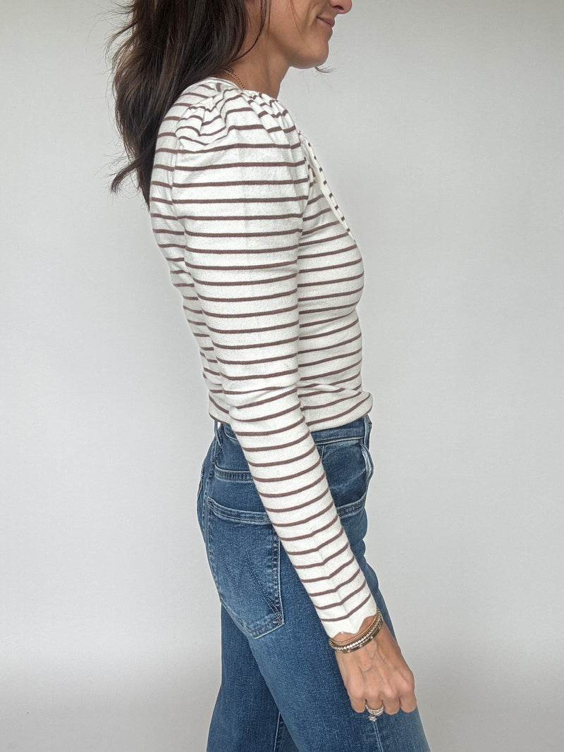 Margo Striped Henley Top