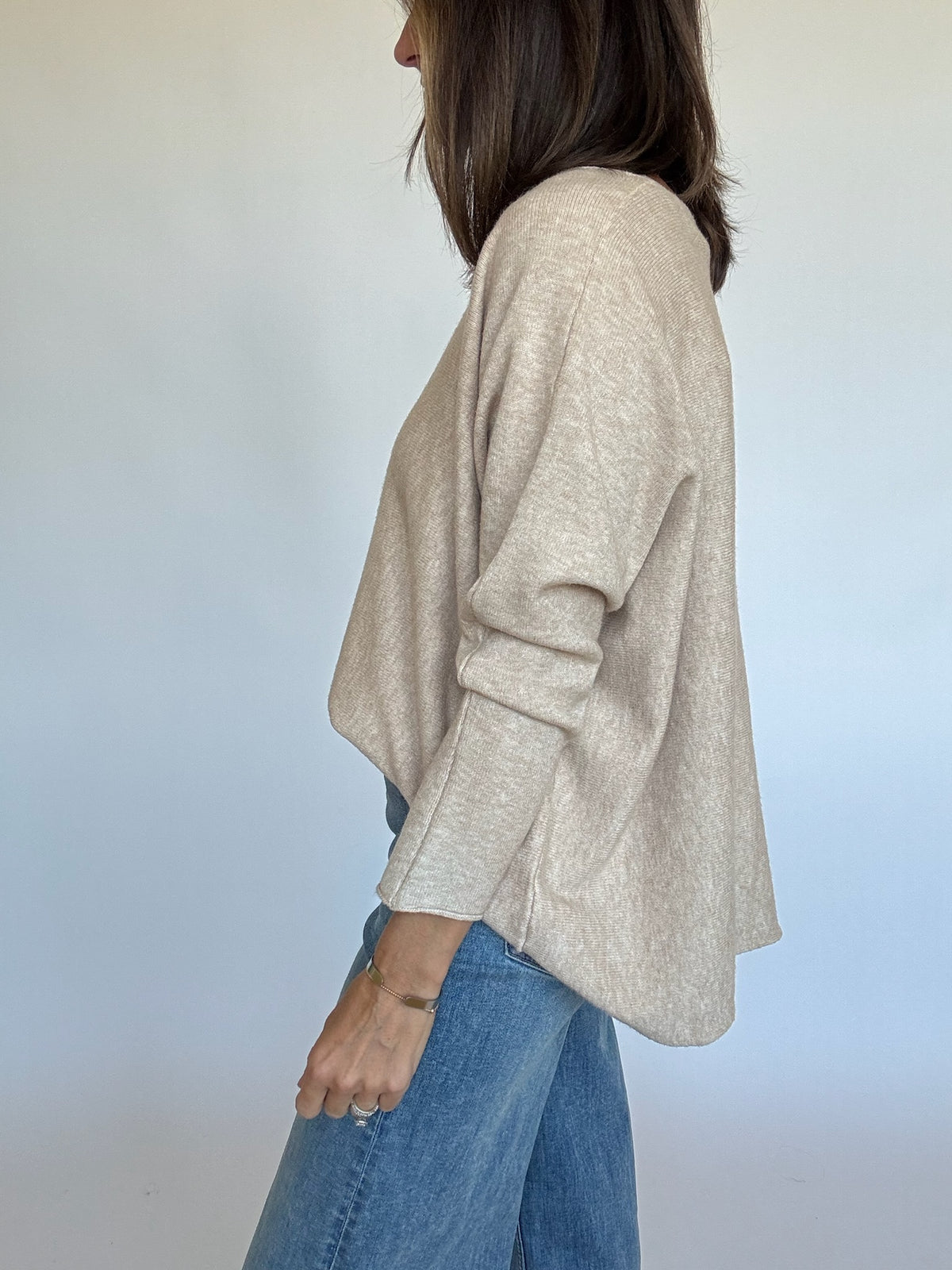 Hannah Oversized V-Neck Sweater