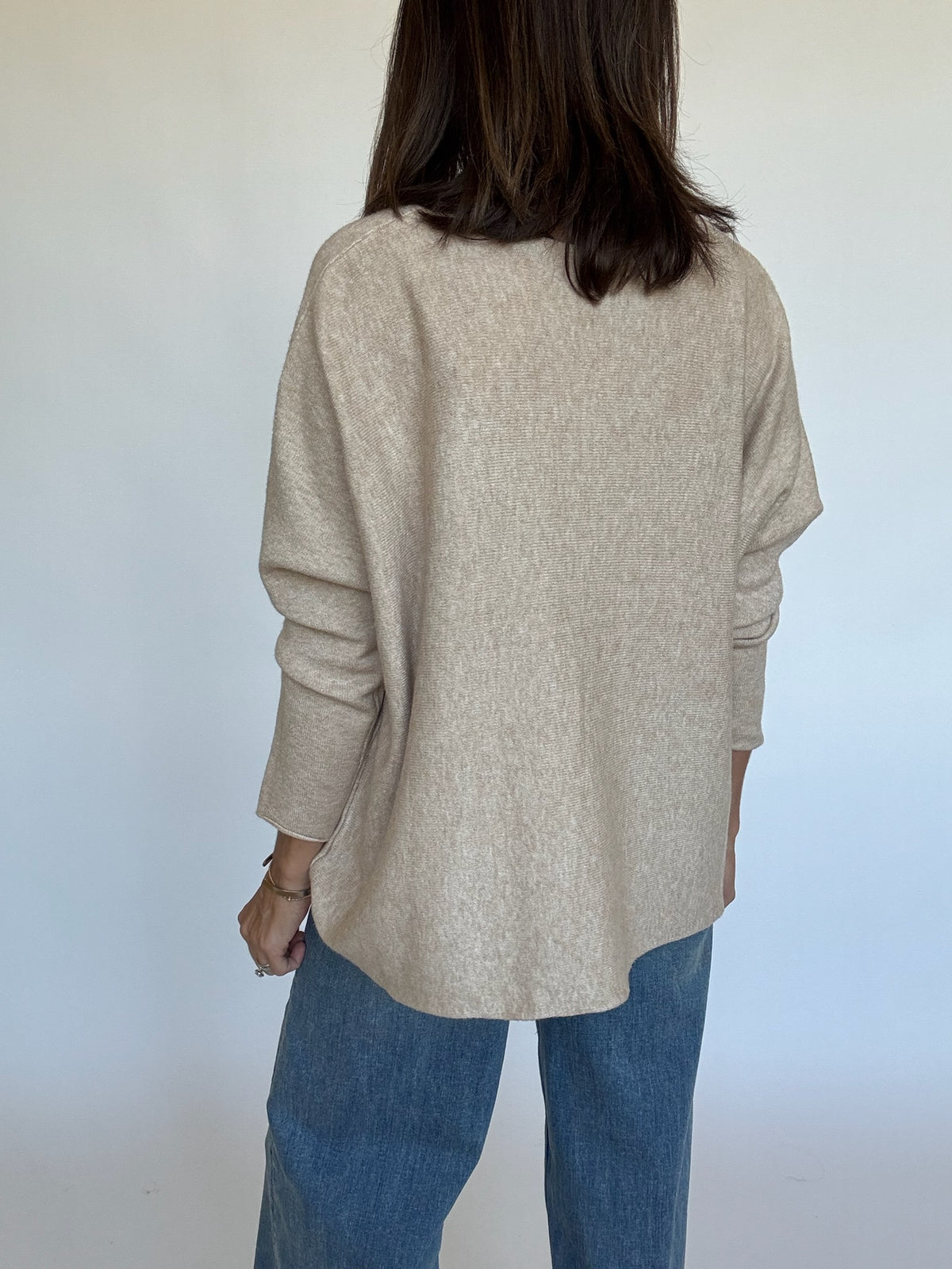 Hannah Oversized V-Neck Sweater