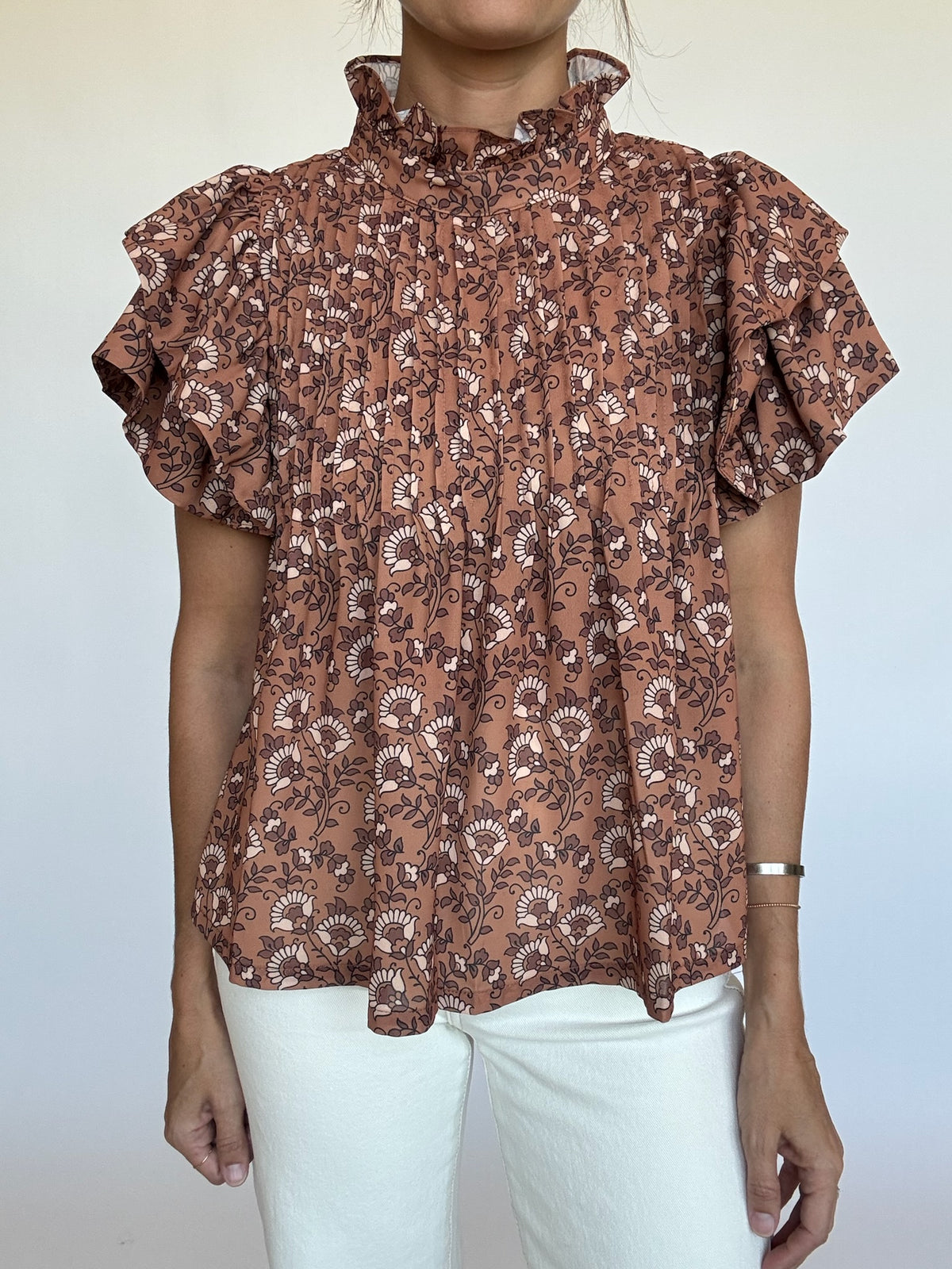 Alyssa Mock Neck Top