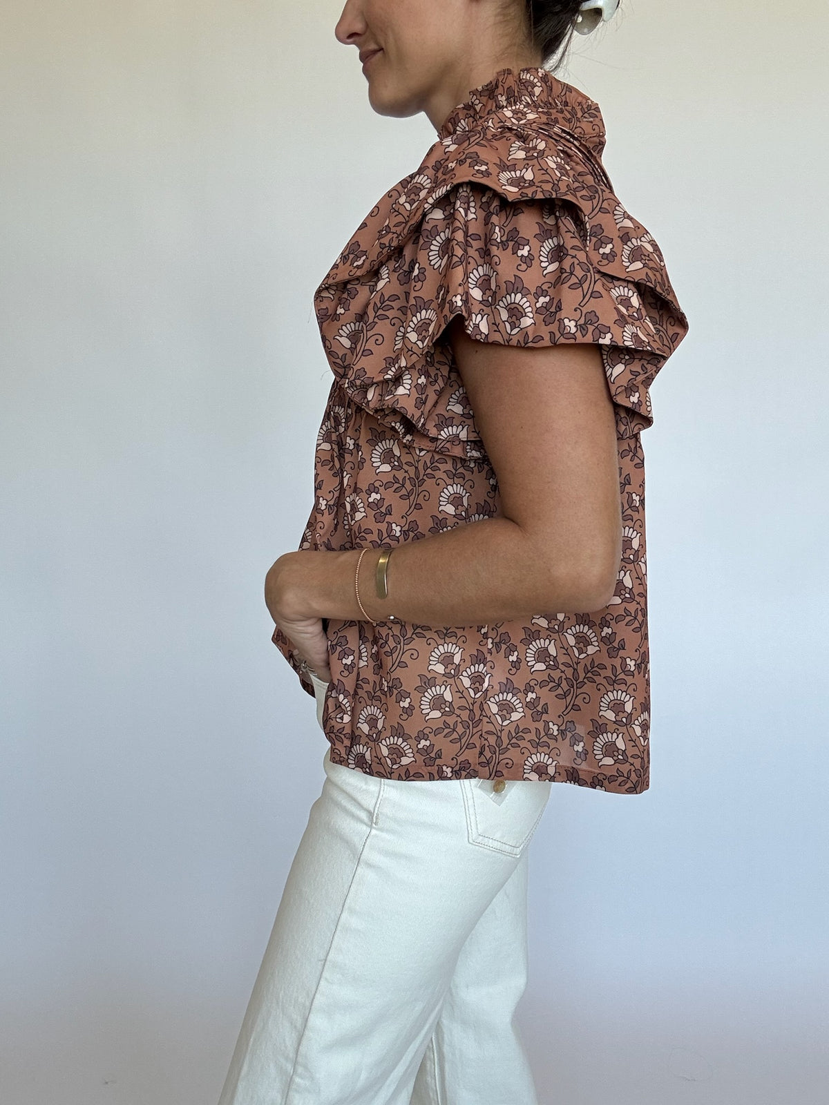 Alyssa Mock Neck Top