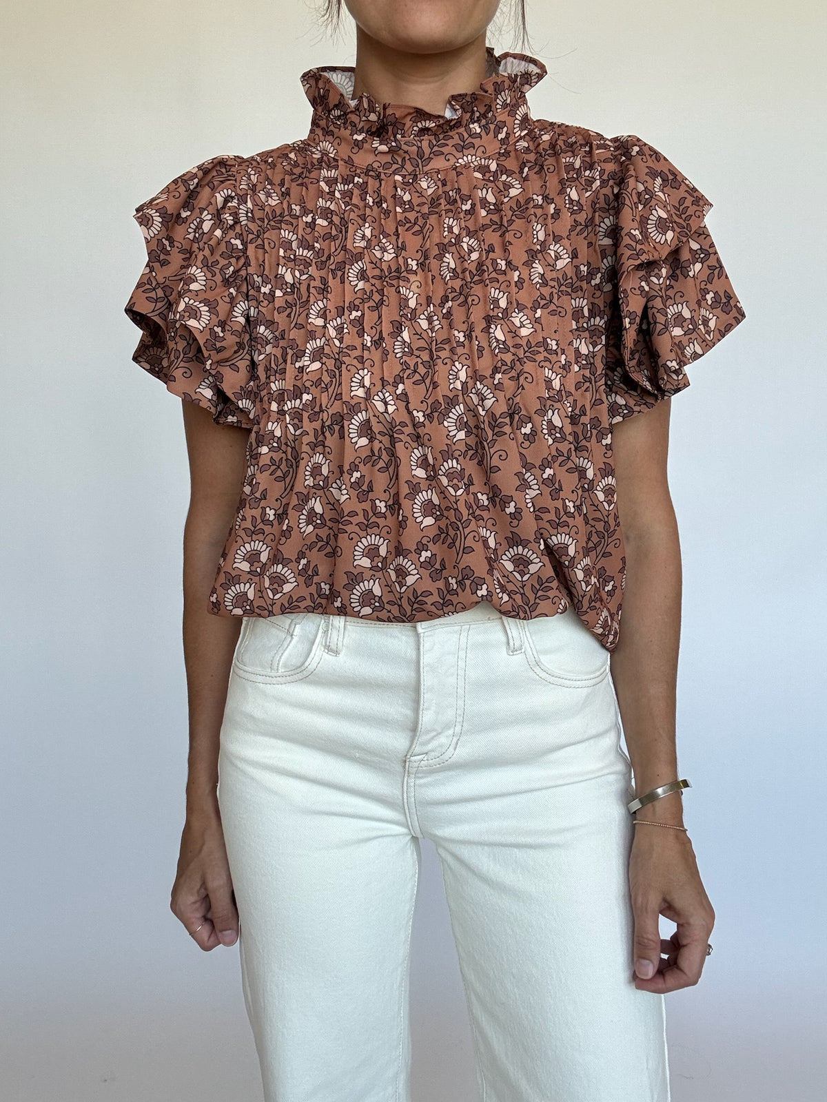 Alyssa Mock Neck Top