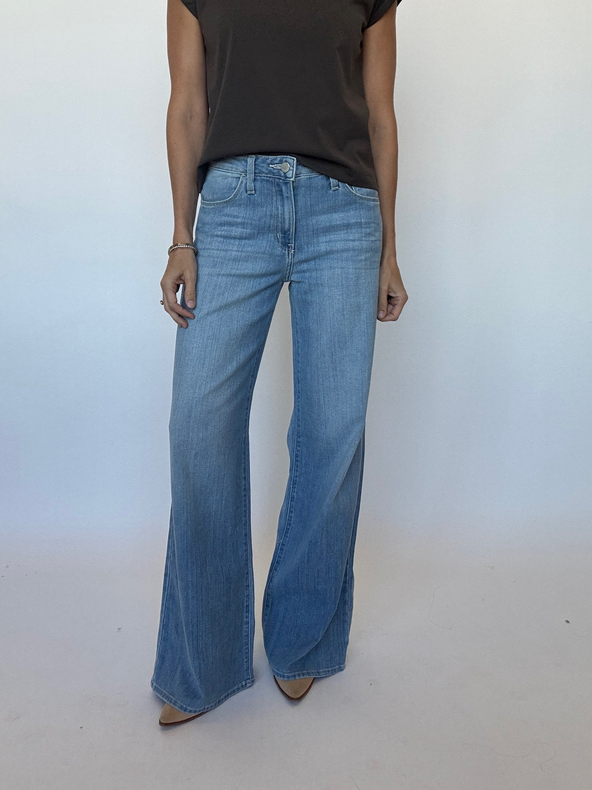 Lightweight Wide Leg Jean | Just Black Denim