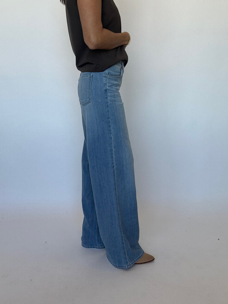 Lightweight Wide Leg Jean | Just Black Denim
