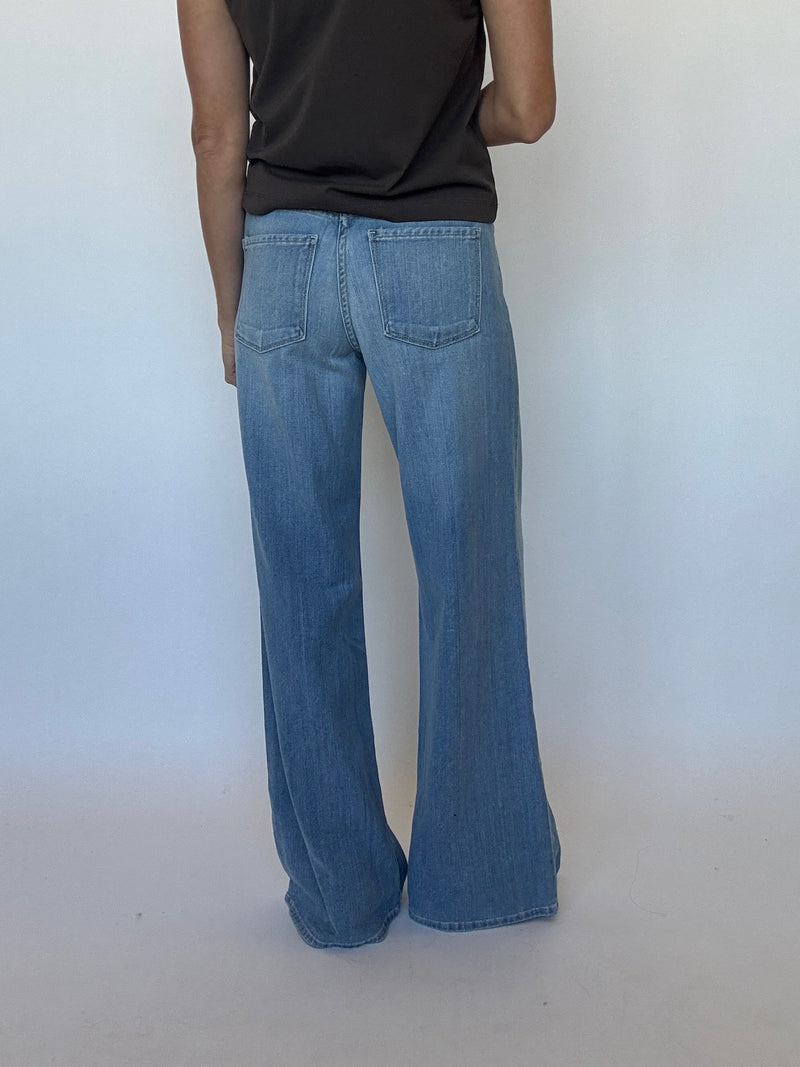 Lightweight Wide Leg Jean | Just Black Denim