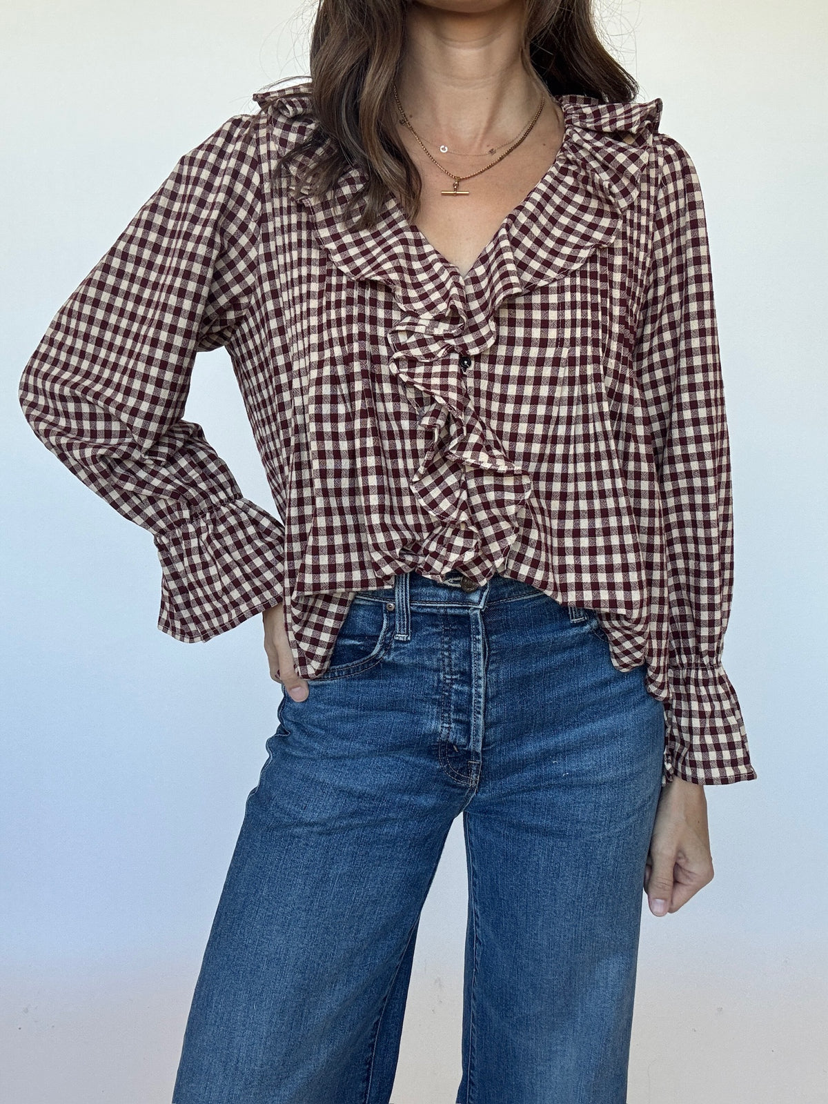 Hazel Gingham Blouse