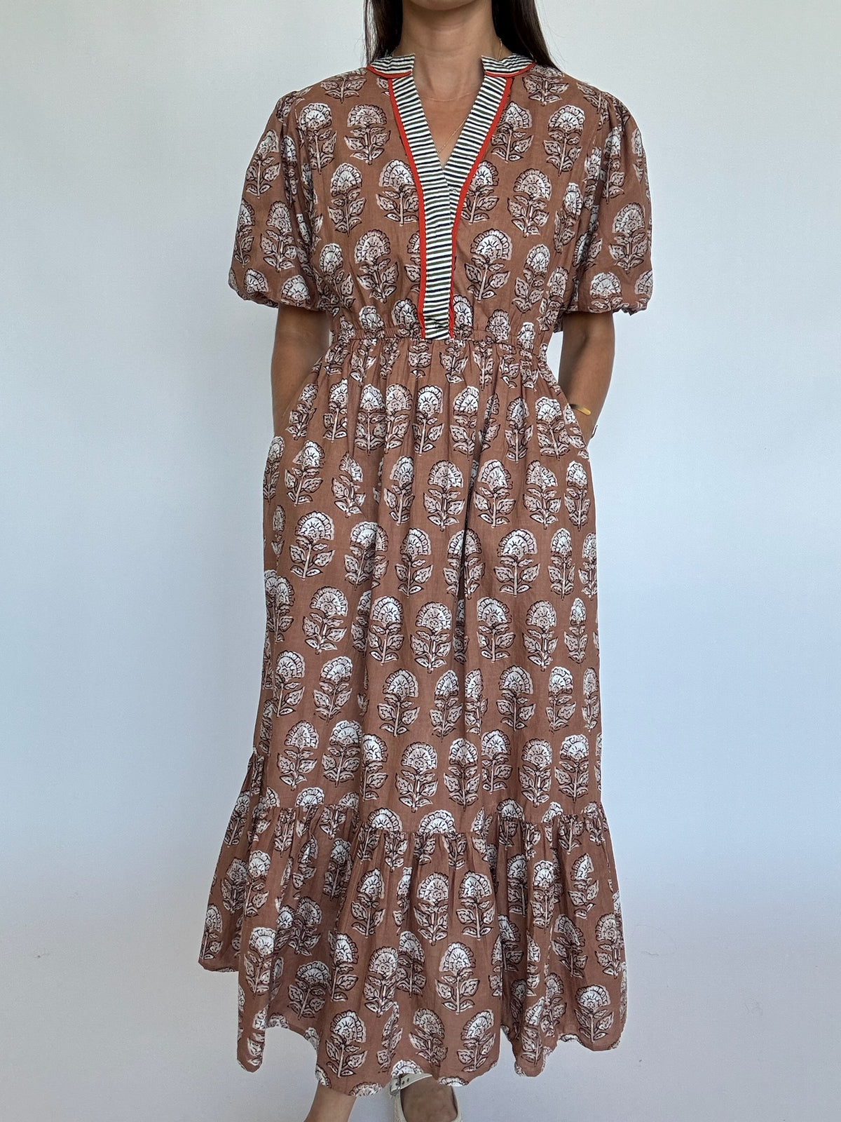 Fall Print Floral Maxi Dress | THML | FINAL SALE