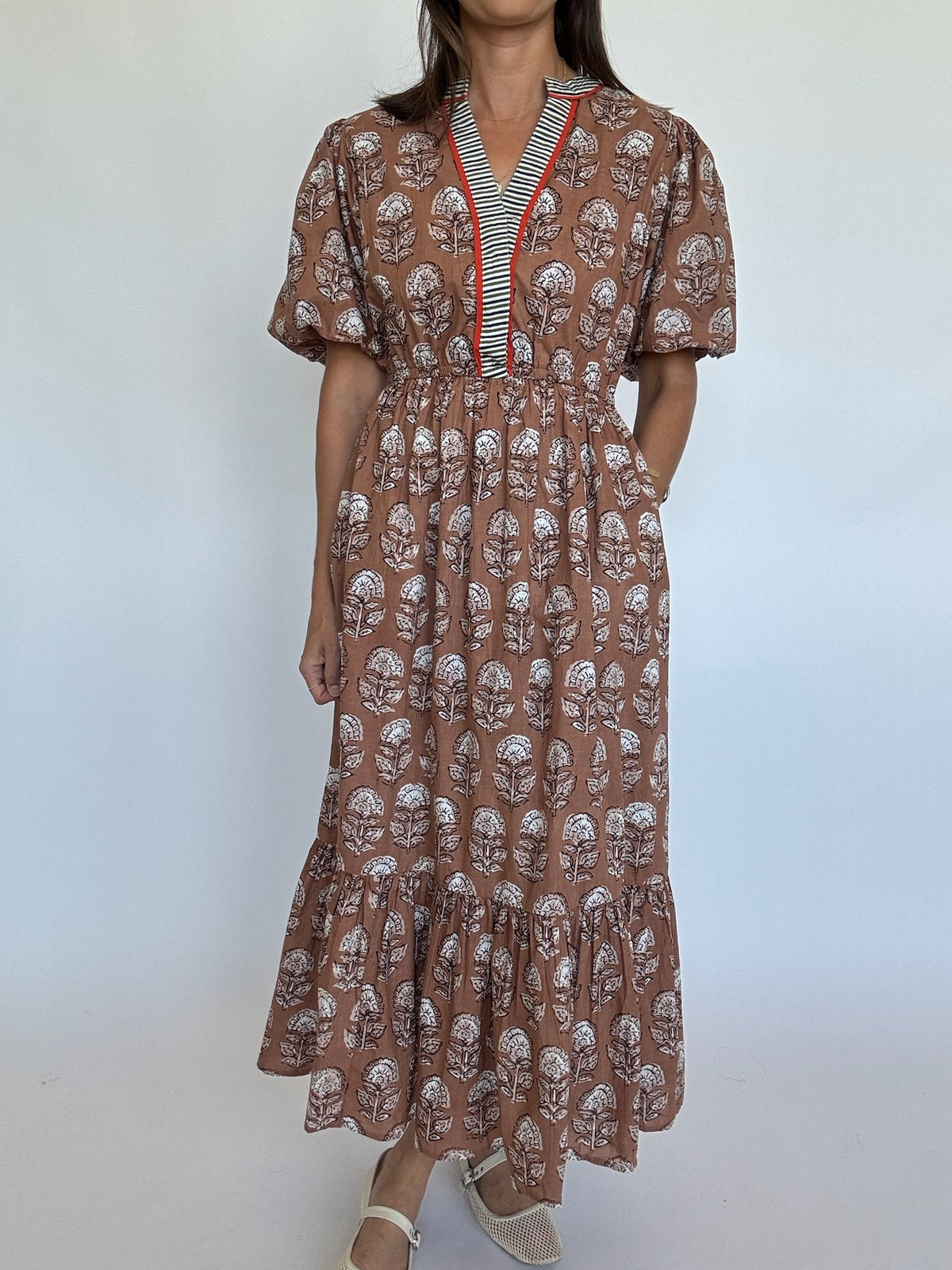 Fall Print Floral Maxi Dress | THML | FINAL SALE